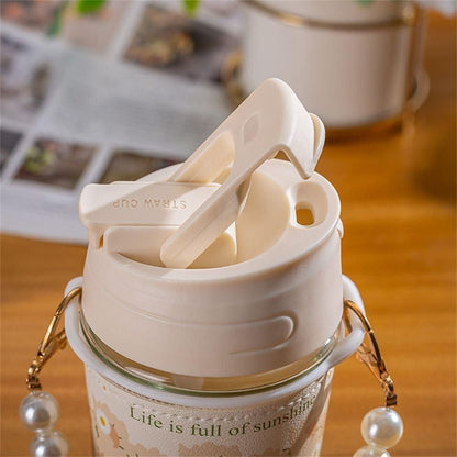 Pearl Portable Chain Water Cup Bottle